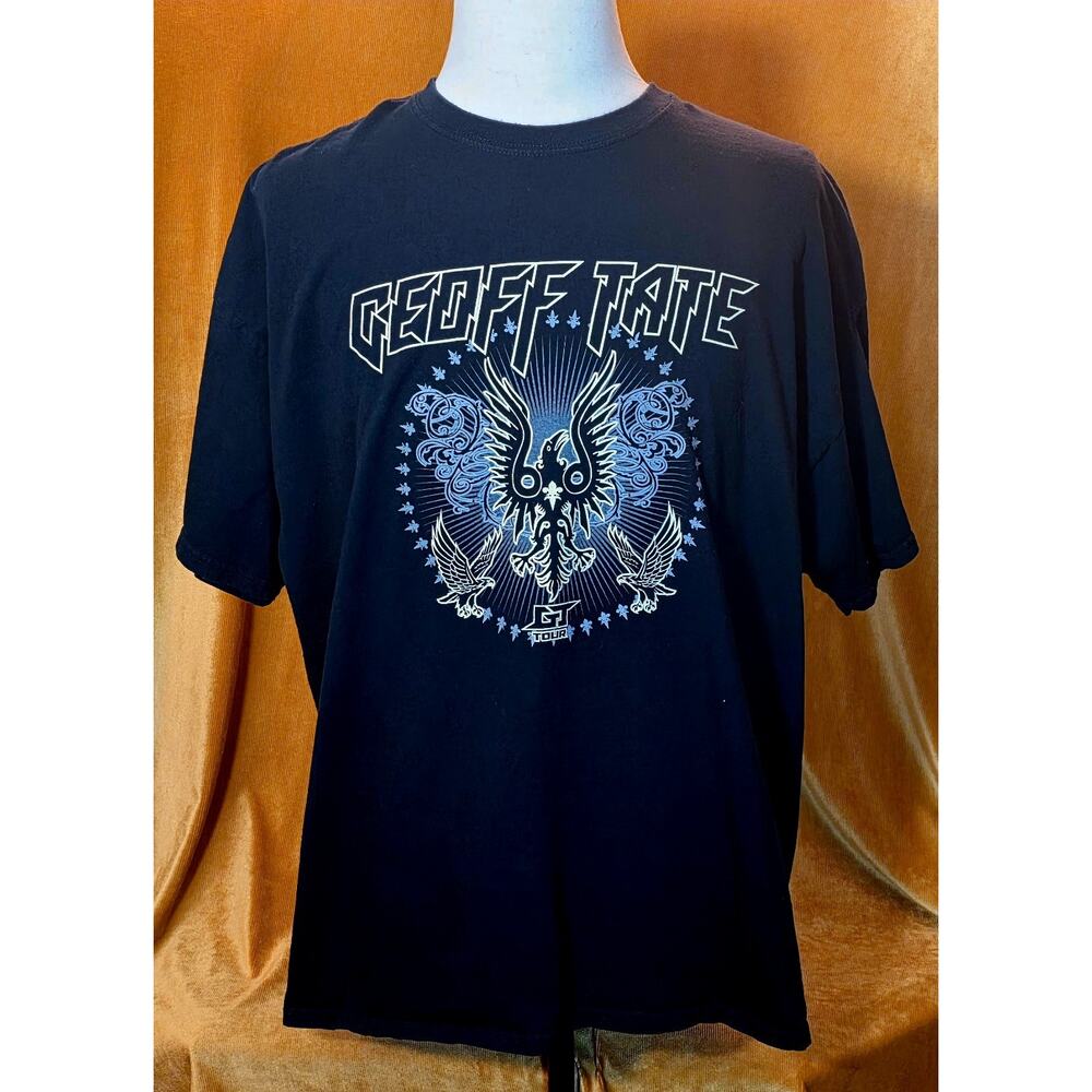 Geoff Tate Queensryche GT Tour Graphic T-Shirt Men’s XXL Black Graphic Band Tee